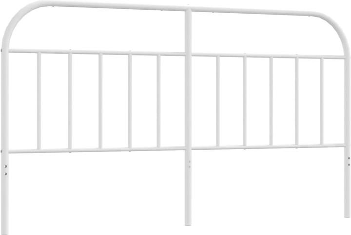 Actual product image vidaXL Kopfteil Metall Weiss 180 cm, Farbe: Weiss (187 x 3 x 100 cm)