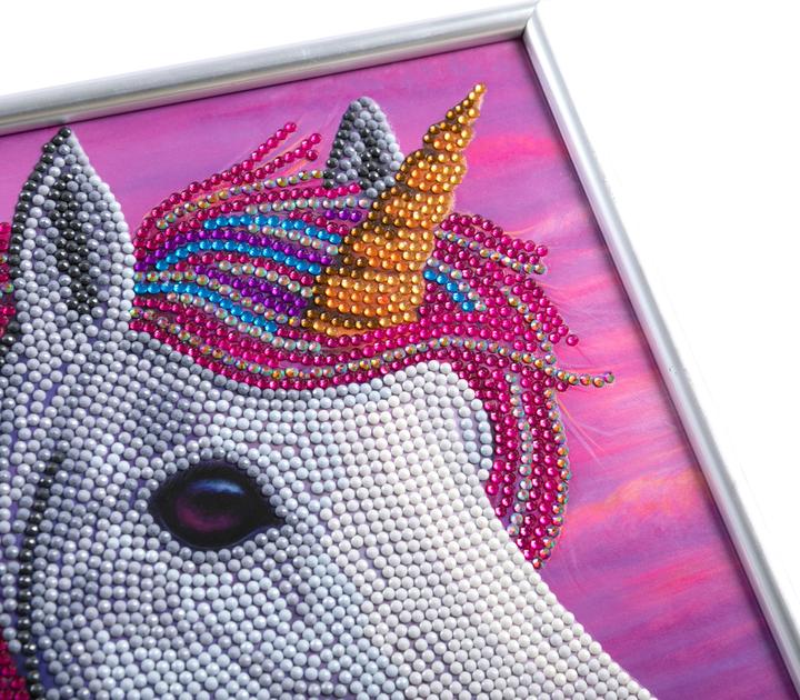 Image du produit Craft Buddy Licorne, 21x25cm image avec cadre Crystal Art