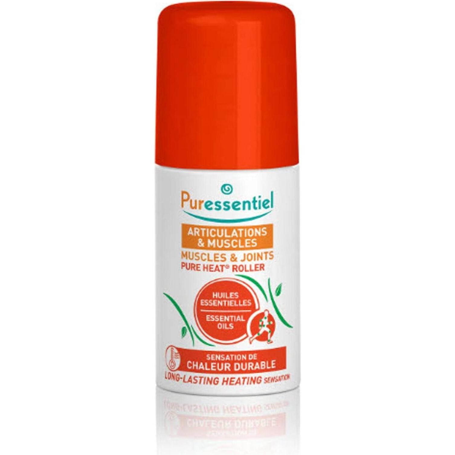Puressentiel, Muskelsalbe + Kühlpad, Pure Heat Roll-On Gelenk & Muskel liq (75 ml)