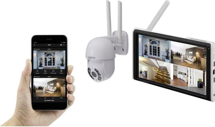 Produktbild Sygonix SY-6440258 Funk-Überwachungskamera-Set 4-Kanal mit 1 Kamera 2304 x 1296 (2304 x 1296 Pixels)