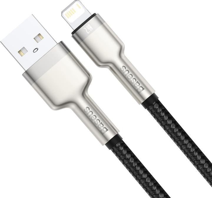 Immagine prodotto Baseus Cavo USB per cavo Lightning, 2,4A, 2 m (nero) (2 m)