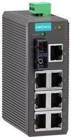 Moxa EDS-208-M-SC - Entry-level unmanaged Ethernet switch with 7 10100BaseT(X) ports, 1 100BaseFX mu