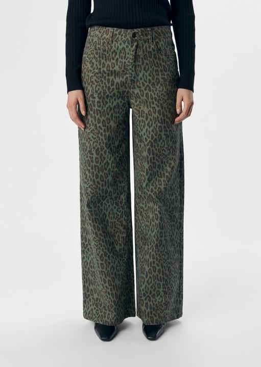 Produktbild Object Leoprint Jeans mit weitem Bein (L)