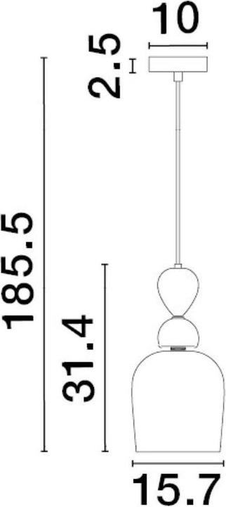 Actual product image Nova Luce Murano (E14)