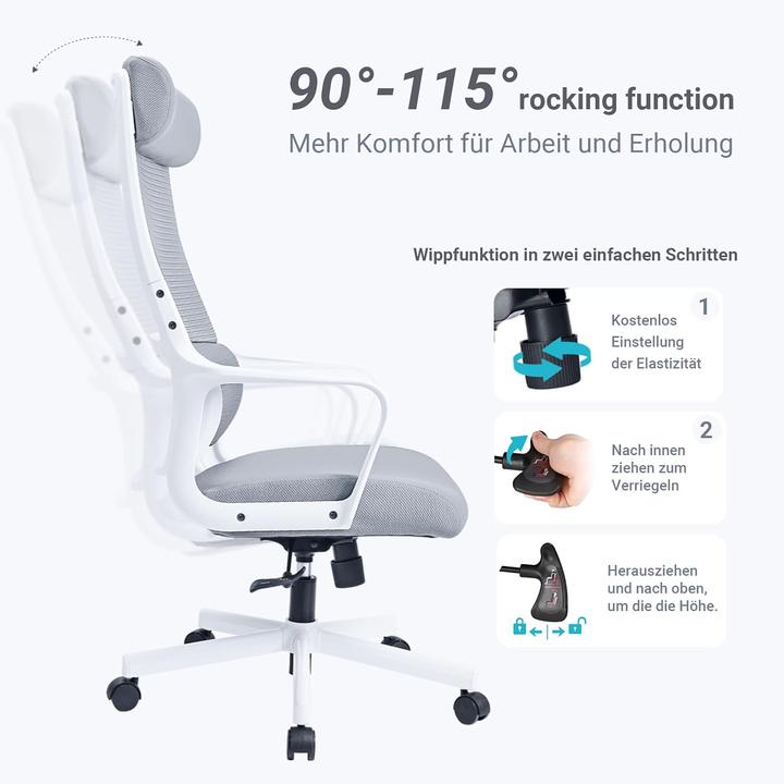 Image du produit Melokea Chaise de bureau ergonomique (45 - 54 cm)