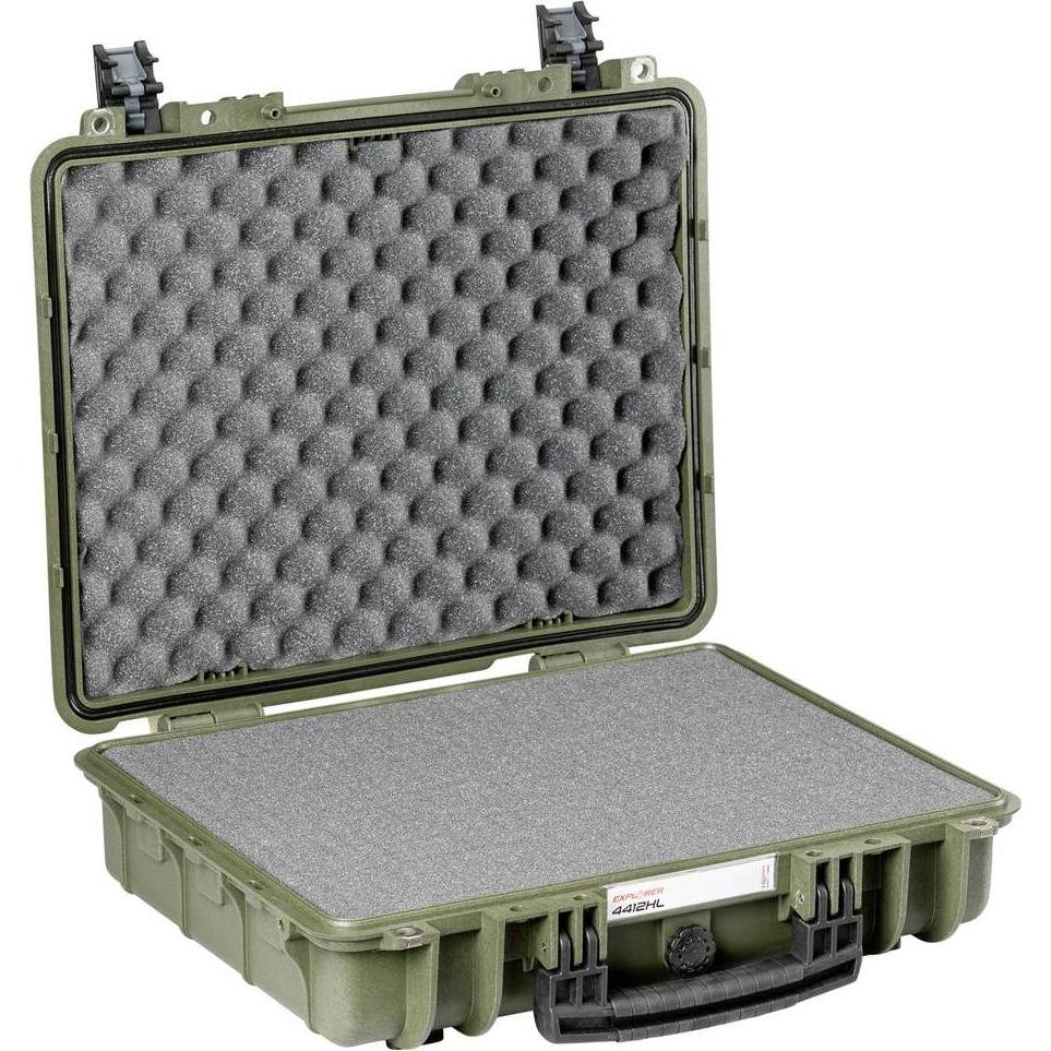 Thumbnail - Explorer Cases Outdoor Koffer 4412HL.G green with pick & pluck foam (B x H x T (Fotorucksack), Kameratasche, Grün