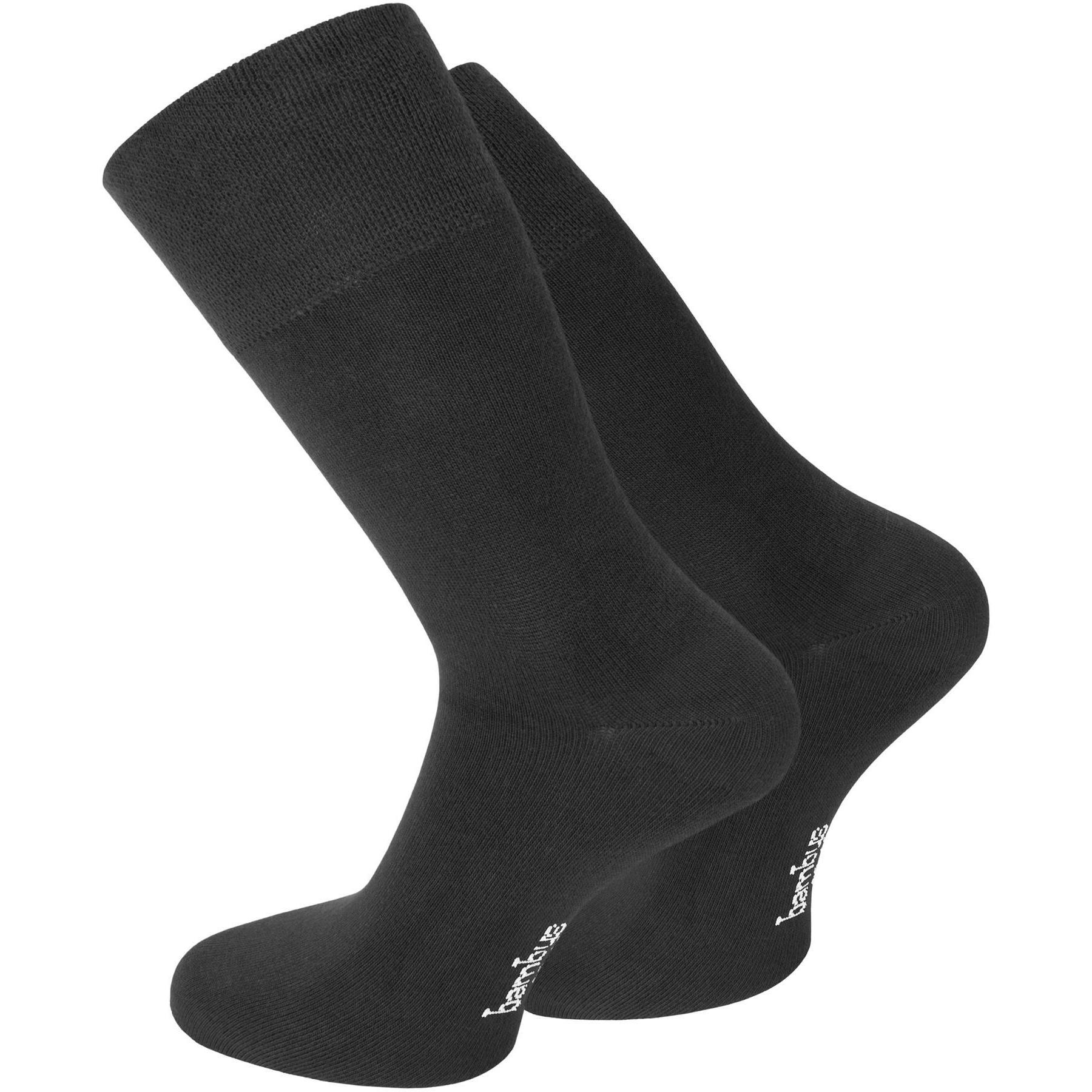 Normani, Herren, Socken, 6 Paar Bambus-Gesundheitssocken Classic, Schwarz, (6er Pack, 39 - 42)