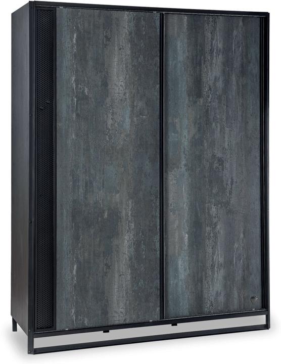 Image du produit Cilek Armoire Dark Metal avec portes coulissantes (162.80 cm)