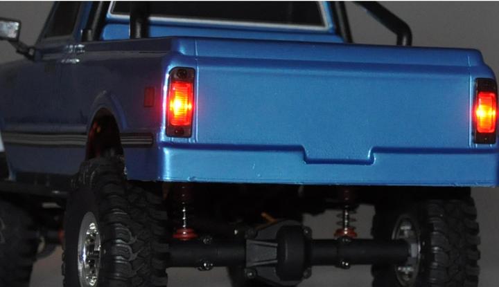 Produktbild Amewi AMXRock AM18 Elektro Brushed Crawler 4WD 1:18 RTR Pick-Up blau (RTR Ready-to-Run)