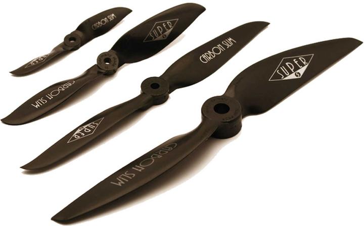 Image du produit Super carbon slim 6x3" 15x7,5 cm noir 1stk. hélice