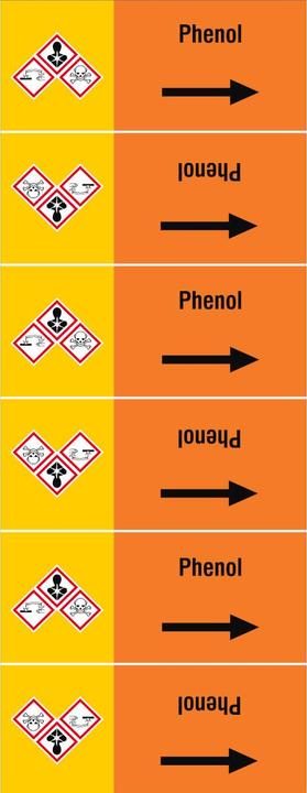 Actual product image Brady ISO 20560 Pipe markers - Acids