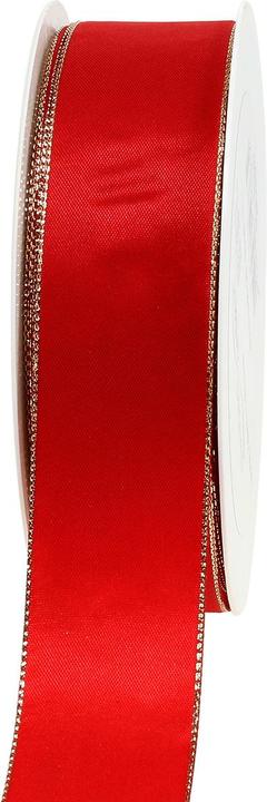 Produktbild Viana Dekoratives es Satinband mit schimmernder Goldkante für festliche Anlässe