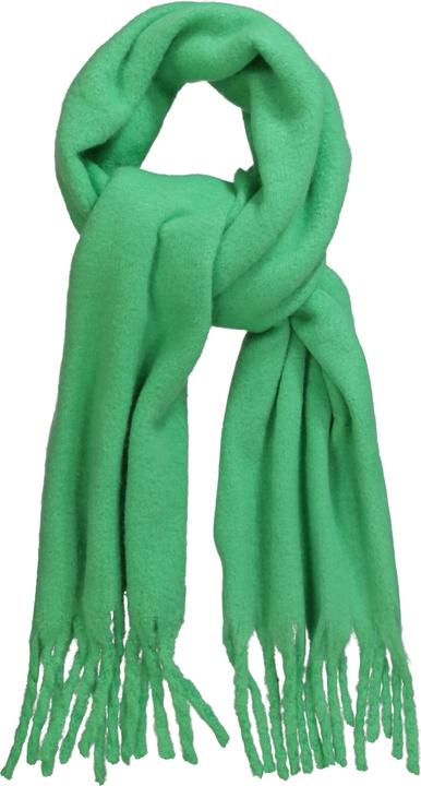 Image du produit Ulla Popken Écharpe fluo en maille bouclée, avec franges sur la bordure