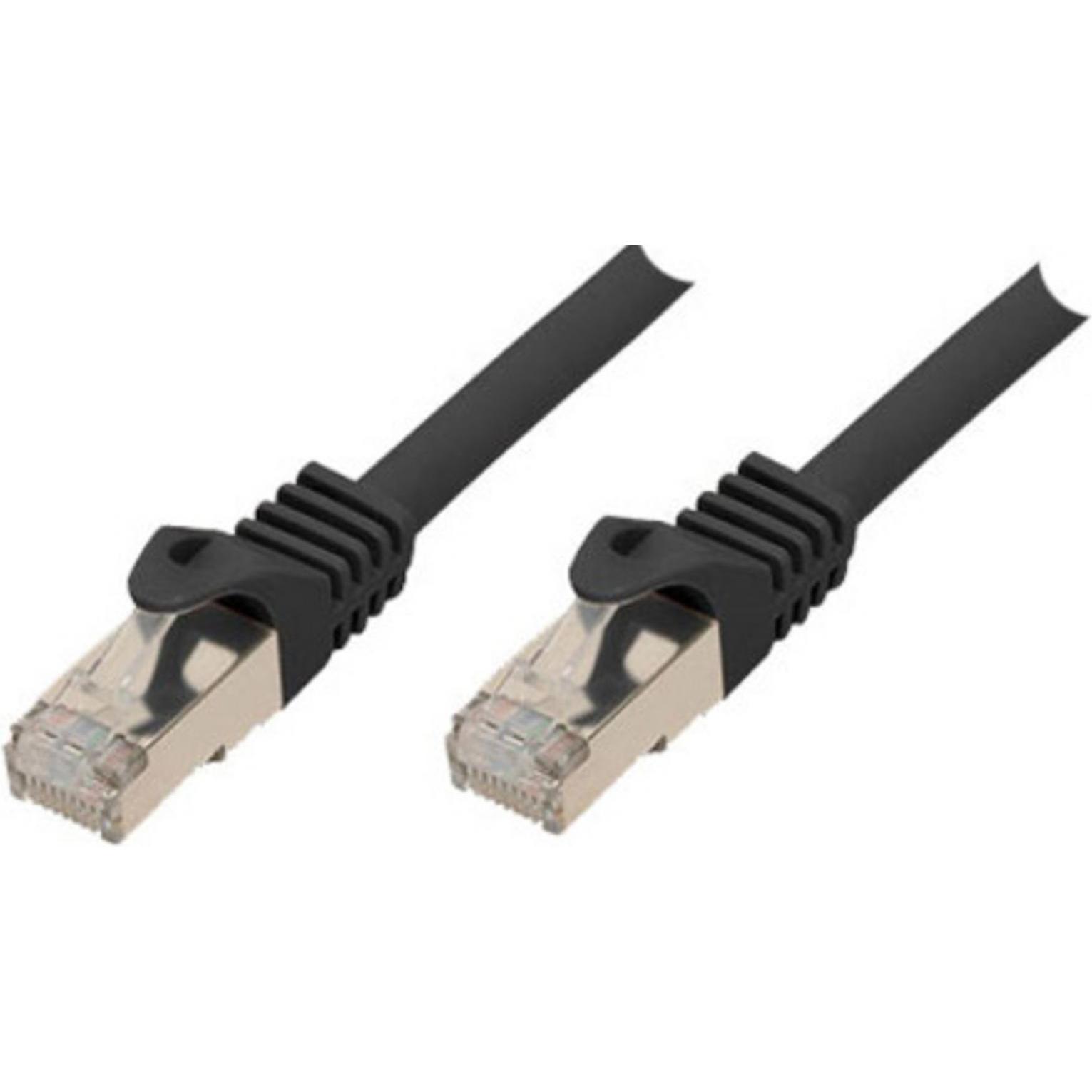 Shiverpeaks RJ45 Patchkabel S/FTP PIMFCat.7 Rohkabel schwarz 1,0m (S/FTP, CAT7, 1.50 m), Netzwerkkabel