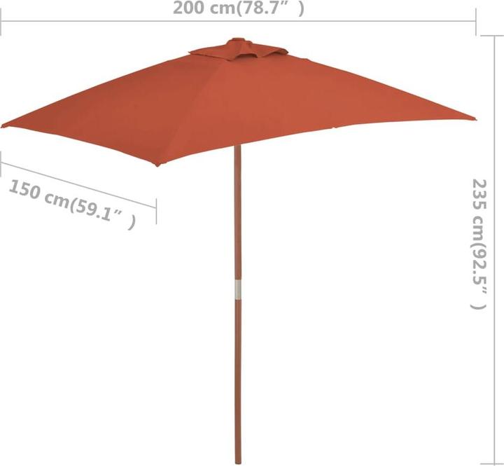 Produktbild vidaXL Sonnenschirm (1.50 m)