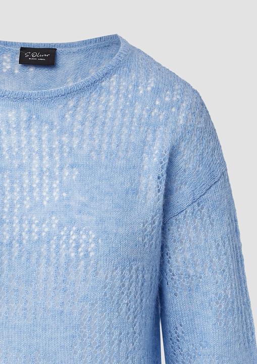 Produktbild s.Oliver Strickpullover Semitransparenter Pullover aus Alpakamix (32)