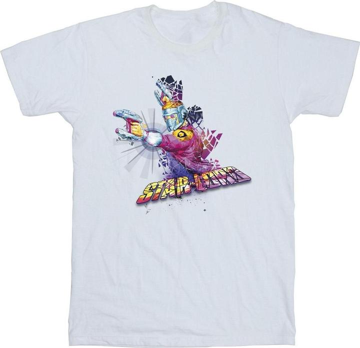 Actual product image Mens Guardians Of The Galaxy Abstract Star Lord T-Shirt (XXL)