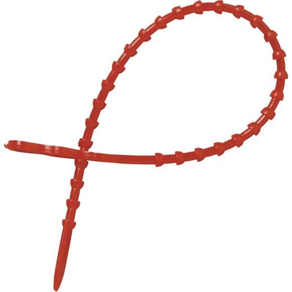 Heidemann, Kabelbinder, Mehrzweckbinder,200 mm, rot(wiederverwendbar) Heidem (Kunststoffkabelbinder, 200 mm, 50 Stk.)