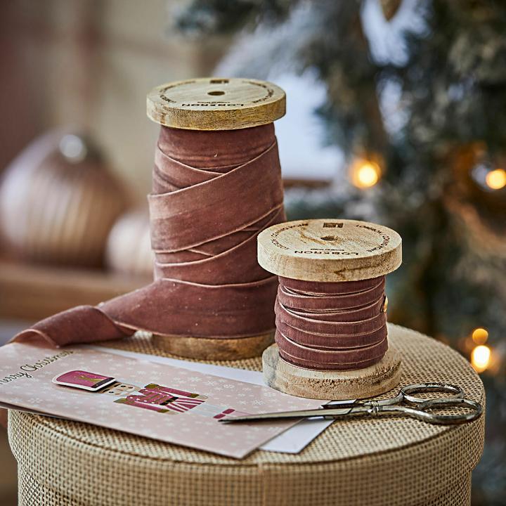 Produktbild Loberon Samtband 2er Set Liandis rosa (2x)