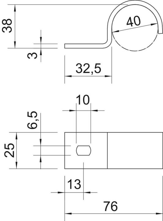 Actual product image OBO Bettermann Mounting clamp