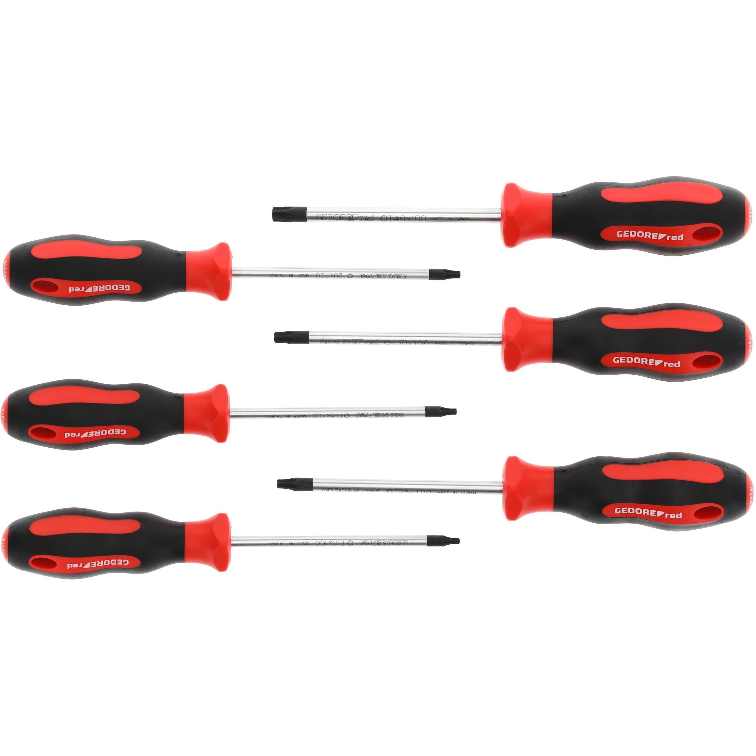 Gedore Red, Schraubenzieher, red R38402006 2K-Schraubendrehersatz T10-40 6-teilig (Torx (TX))