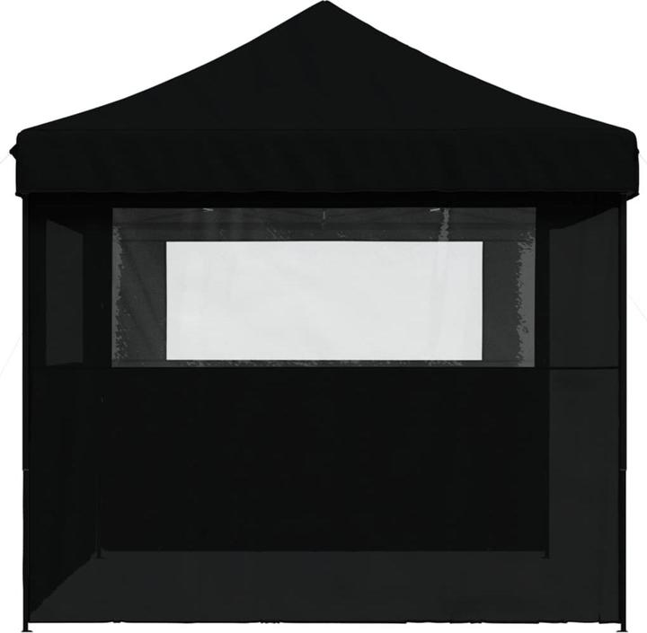 Immagine prodotto VidaXL Tenda da festa pieghevole gazebo da giardino padiglione pop-up 3 pannelli laterali nero (279 cm, 410 cm)