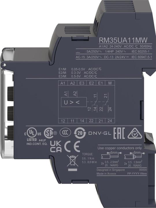 Produktbild Schneider Electric Über-& Unterspannungsüberwachung 0,05-5V