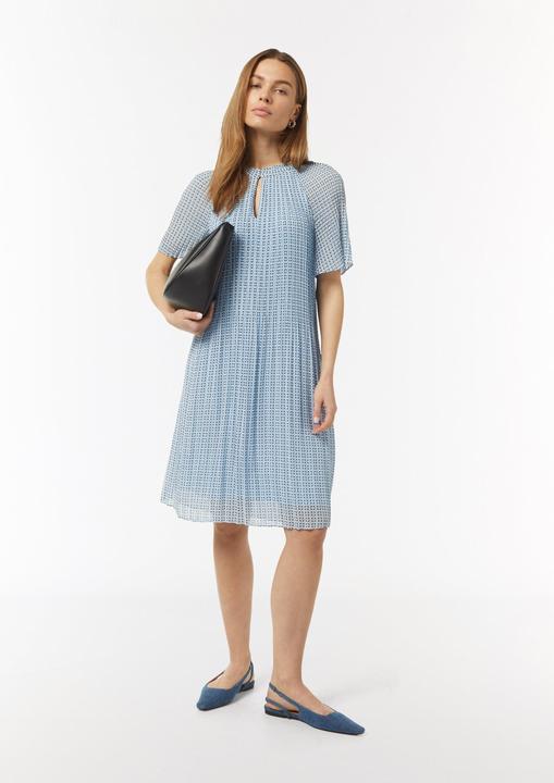 Produktbild Comma Kleid Fliessendes Plissee-Kleid aus Chiffon mit All-over-Print (34)
