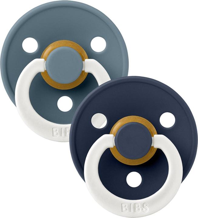 Produktbild Bibs - Pacifier Colour 2 PACK - Petrol GLOW/Deep Space GLOW - Size 2 (2x, 6 - 18 Monate)