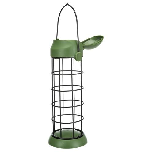 Trixie Distributeur de boules de graisse avec couvercle  - 8 cm de diamètre x H 30 cm
