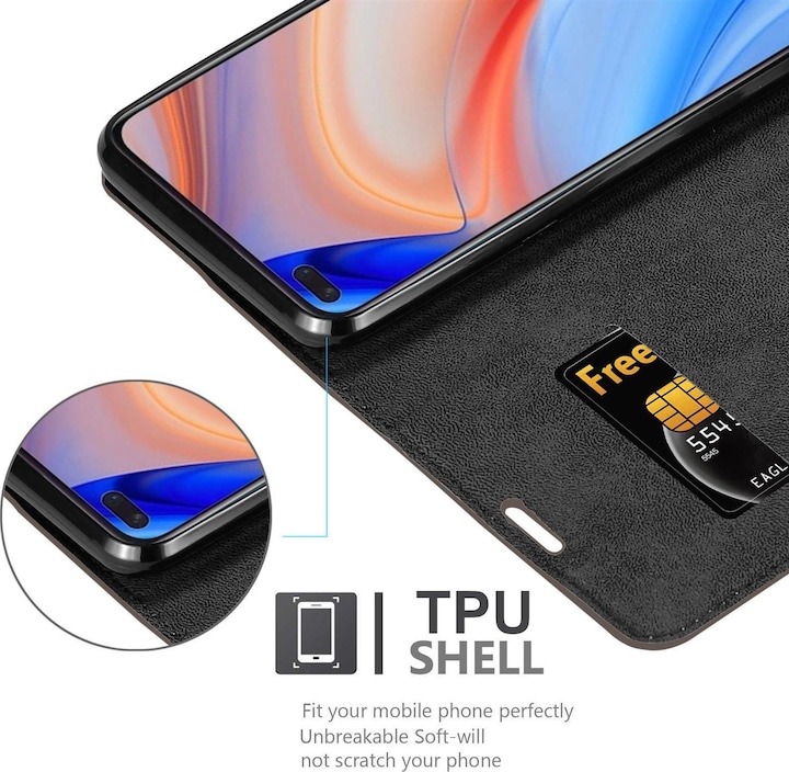 Produktbild Cadorabo Book Invisible Magnet Cover (Oppo Reno 4)