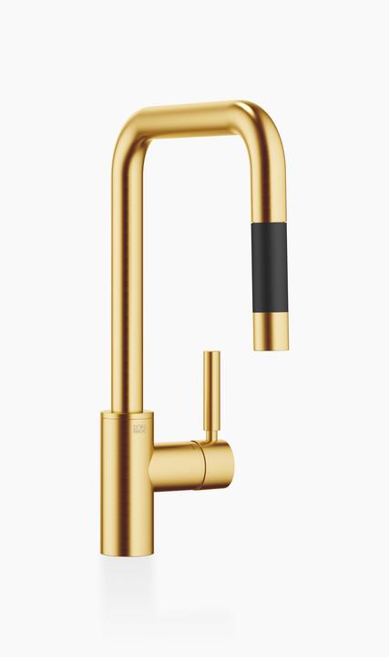 Actual product image Dornbracht META Square kitchen faucet, single lever faucet, pull-down, with shower function, project
