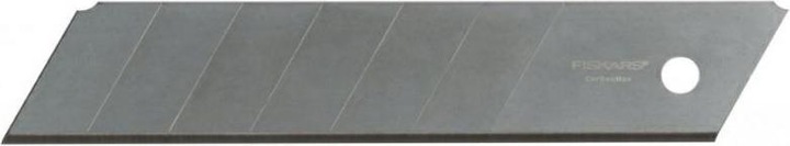 Produktbild Fiskars Abbrechklingen, Für Cuttermesser, 18mm, Rostfreier Stahl, 10er Pack, CarbonMax, 1048 (Ersatzklinge)