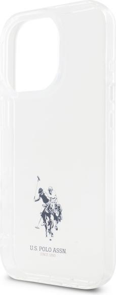 Actual product image U.S. Polo US Polo USHCP15XUSMT iPhone 15 Pro Max 6.7 Clear/Transparent IML Printed Double Horse Logo (Apple iPhone 15 Pro Max)