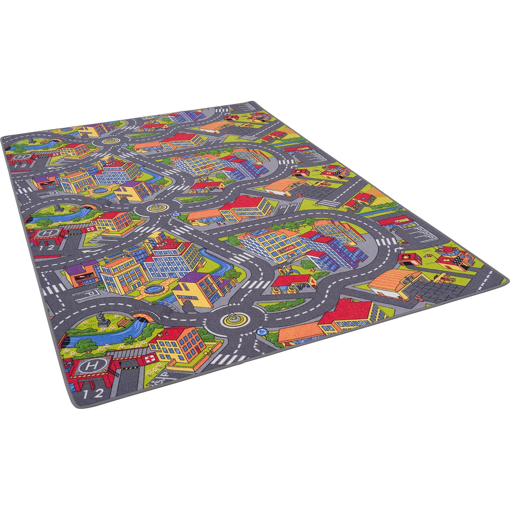 Snapstyle, Spielteppich + Spielmatte, Kinder Spiel Strassenteppich (200 x 200 cm)