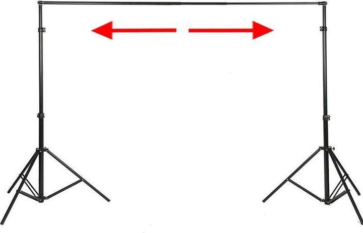 Produktbild Walimex Teleskop XXL Hintergrundsystem, 1.9-4.65m (465 cm, 400 cm)