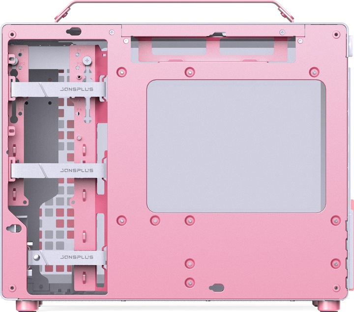 Productafbeelding Jonsplus MATX Handgreepkoffer Z20 - Wit-Roze (Mini-ITX, mATX)