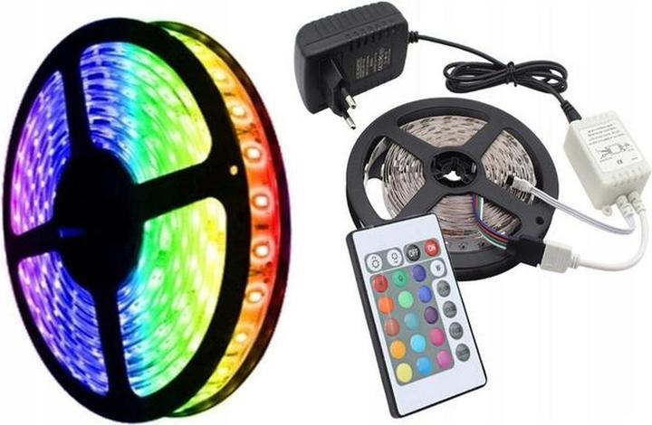 Produktbild ADRK Furniture Bett mit Matratze und Beleuchtung LED BATCAR 160x80 (160 x 80 cm)