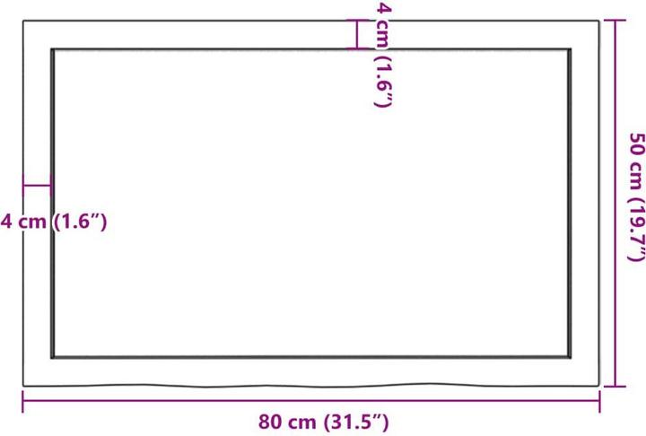 Immagine prodotto vidaXL Lian (80 x 50 x 4 cm)
