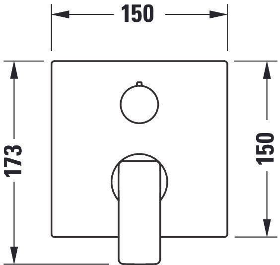 Produktbild Duravit Manhattan Einhebel-Wannenmischer Unterputz, Verbraucher 2, MH5210012