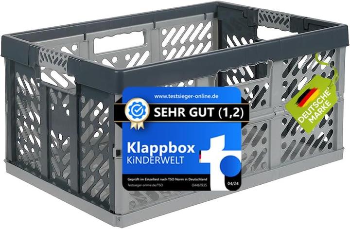 Actual product image Kinderwelt Faltbare Kunststoffbox 45L, bis 50kg belastbar (45 l)