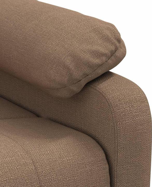 Produktbild vidaXL Massagesessel Fernsehsessel Relaxsessel Sessel Liegesessel Braun Stoff