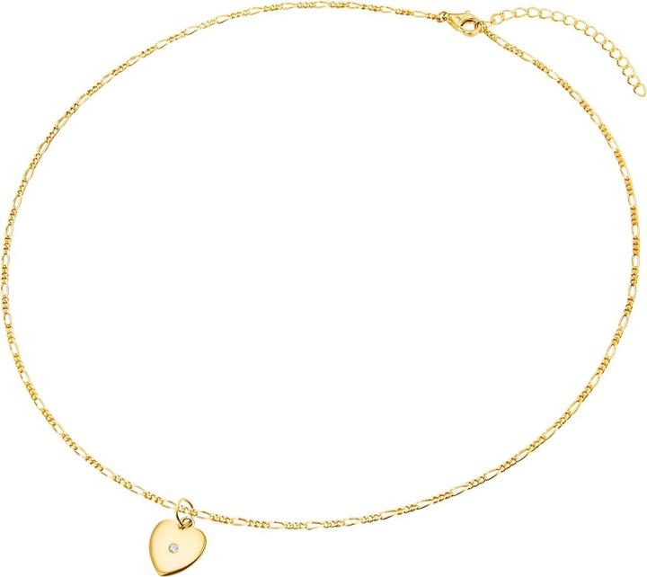 Produktbild Lulu & Jane Sterling Silber Diamant gelbgold 42,0 cm Basiskette + 5,0 cm Verlängerung - 33484 (Sterling Silber 925, 42 - 47 cm)