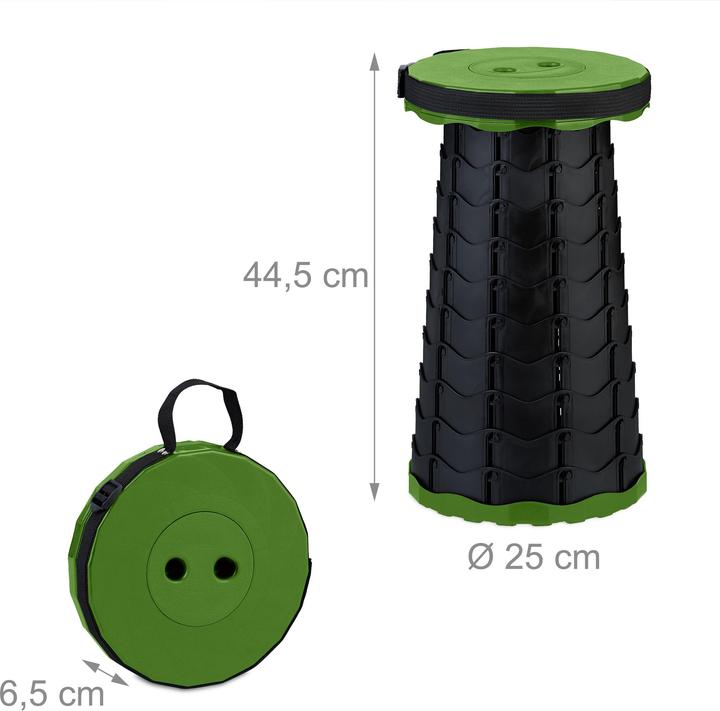 Actual product image Relaxdays telescopic stool