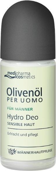 Actual product image Medipharma cosmetics Olive Oil Per Uomo Hydro Deo Sensitive Skin, 50 ml Roll-On (Roll-on, 50 ml)