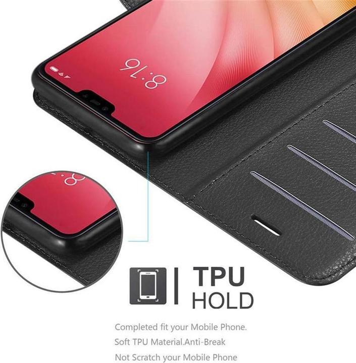 Actual product image Cadorabo Book with stand function cover (Mi 8 Lite)