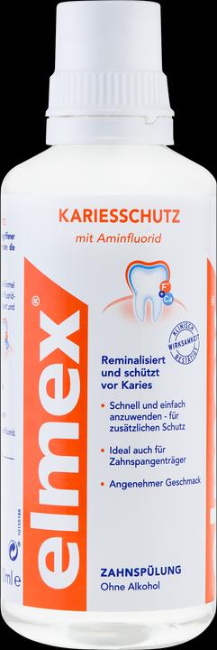 Actual product image Elmex Caries protection tooth rinse (400 ml, Mouthwash)