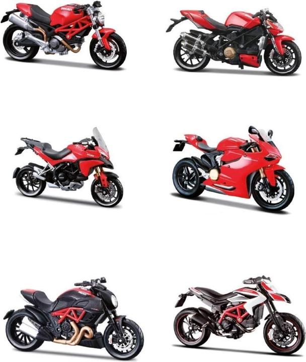 Produktbild Bburago 00148 - MAISTO - ASSORTIMENTO COLLEZIONE MOTO DUCATI - 1:18