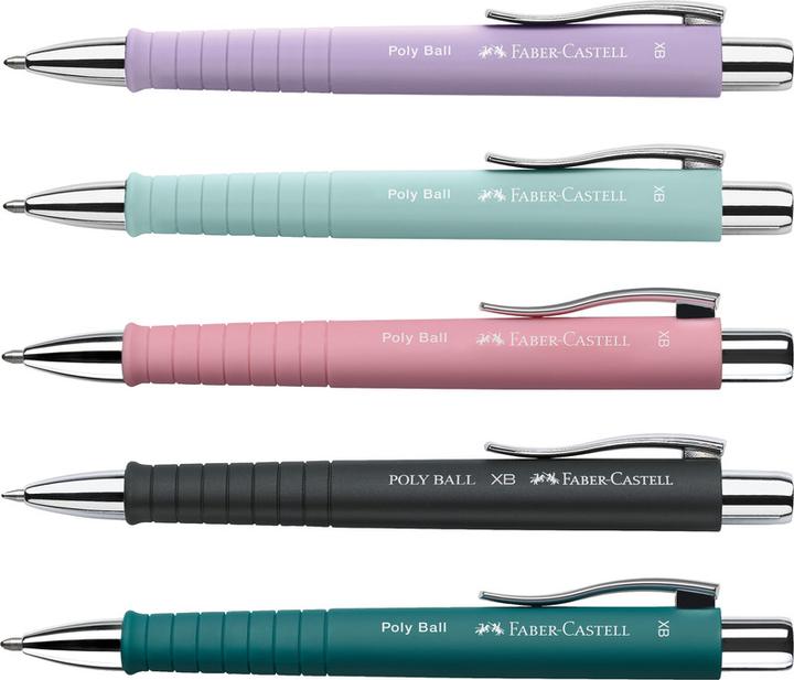 Penna A Sfera Faber-Castell Poly Ball Edition – Colore Sweet Lilac (Viola), Punto Scrittura XB, Ergonomica Soft Touch