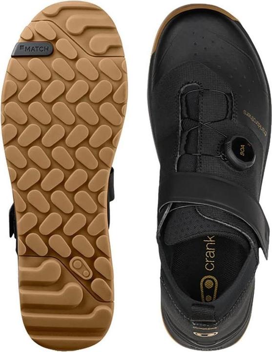 Produktbild Crankbrothers Stamp Trail Schuh, Boa, black/gold/gum, 43.5 (EU) | 10 (US) (43.5)